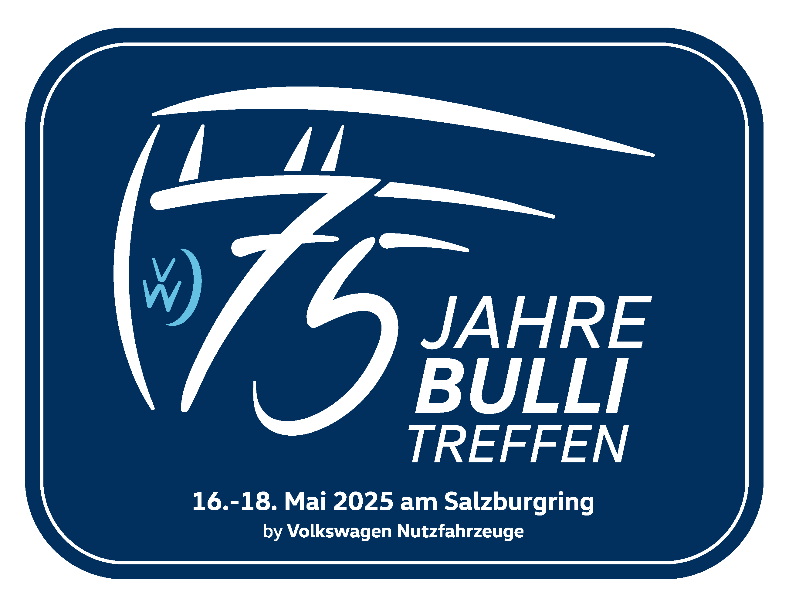 Logo 75 Jahre VW Bulli-Treffen