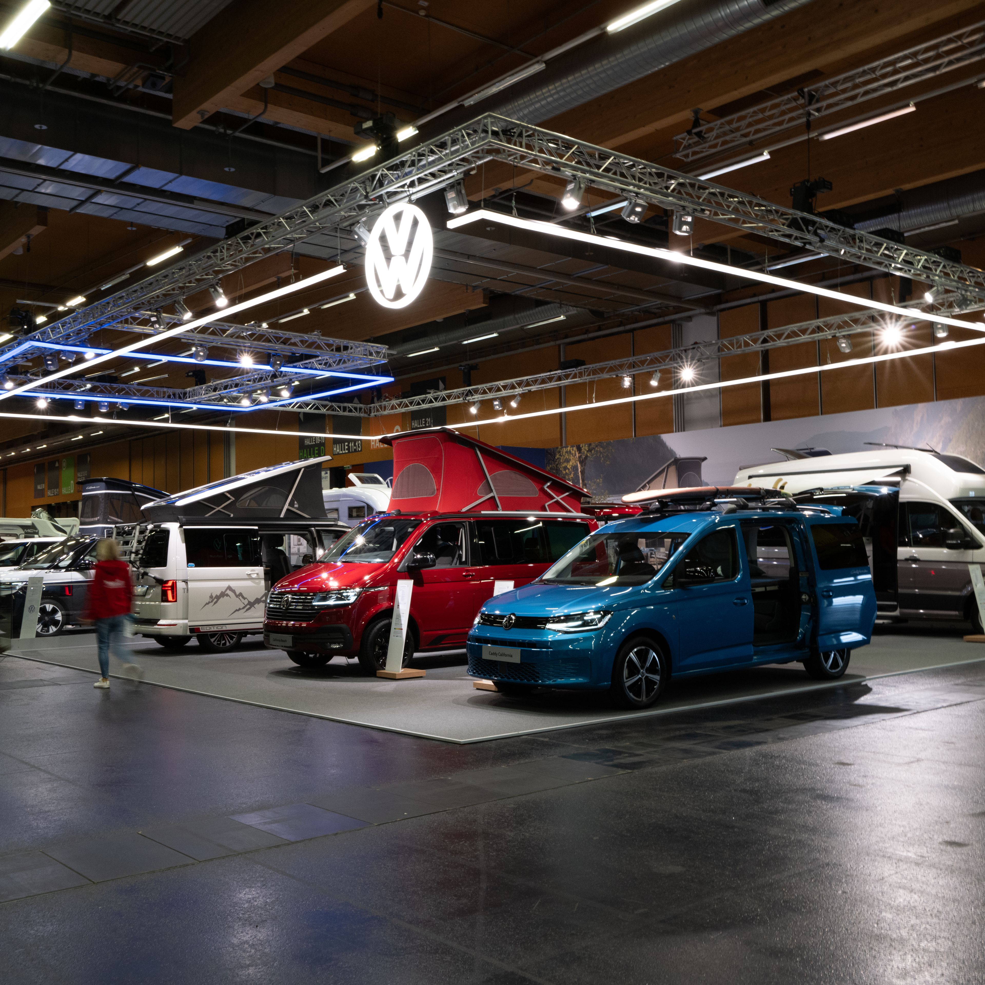 Messestand VW Nutzfahrzeuge Caravan Salon Wels 2023